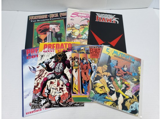 Collection Of  Graphic Novels  - Wolverine  - Predator  - Ex Mutants