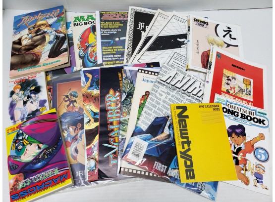 Large Potluck Collection Of Japanese Comics And Posters Plus More