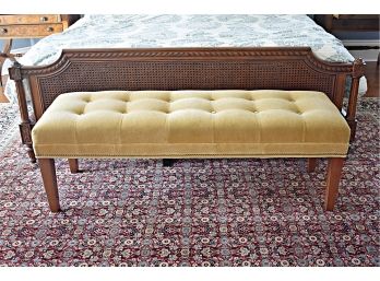 Ethan Allen Button-Tufted Top Upholstered Bench  ($1,250)