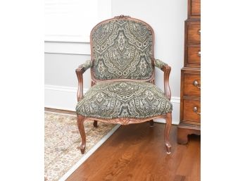Baroque Upholstered Bergère Chair