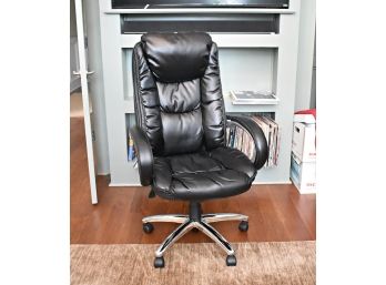 Baird Bonded Leather Managers Chair, Black