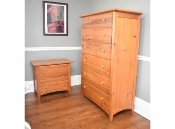 Thomasville Nightstand And Chest Of Six Drawers