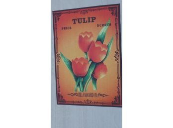 Tulip Seeds Reproduction Sign