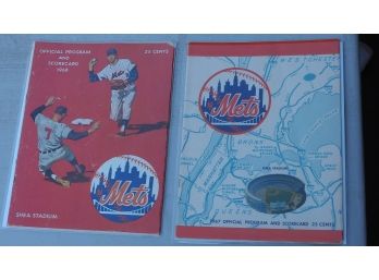 Mets Fans I Am Not Finished! 1967 & 1968 Scorecard/Programs