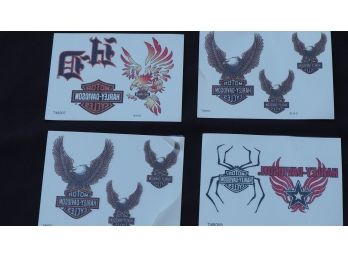 Harley Temporary Tattoos, 4 Sheets