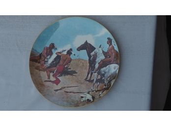 Collectible Remington Native American Indian Plate
