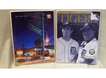 Detroit Tigers Magazine And Closing Of Tiger Stadium Commemorative Booklet