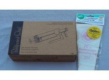 Pampered Chef Cake Decoration Kit, And Extra Pastry Bags