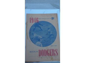 1946 Brooklyn Dodgers Program & Scorecard