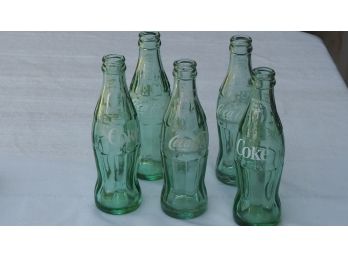 5 Classic Coke Bottles 6.5 Oz.