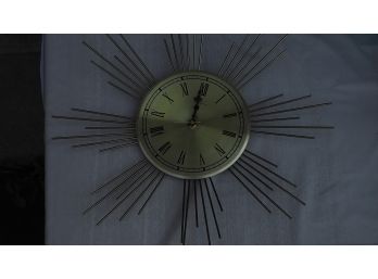 Classic Mid-Century Sunray Clock