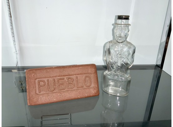 Lincoln Bank Bottle & Pueblo Brick