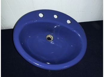 Royal Blue Vanity Sink ~ Great Condition ~