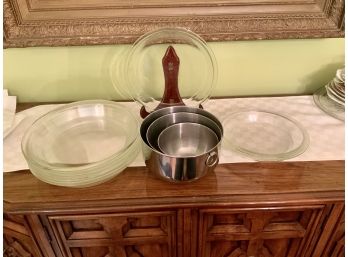 Pie Plate & Mixing Bowl Lot