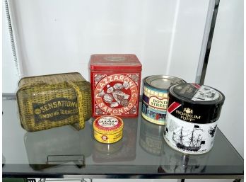 Vintage Tin Lot ~ SensationSmoking Tobacco & More ~