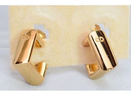 Christian Dior Gold Earrings