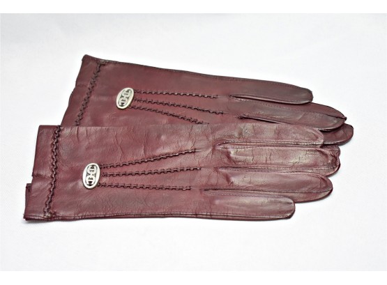 Etienne Aigner  Ladies Leather Gloves, 7.5