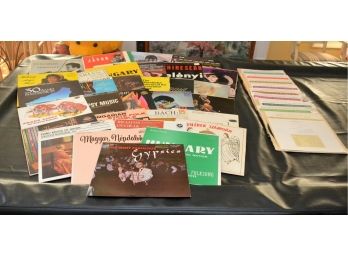 Vintage Mixed Lot Of Vinyl LP Records, Folk, Hungarian, Gypsy Music, Classical & More