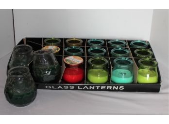 Mixed Lot New/Used Citronella Glass Jar Candles