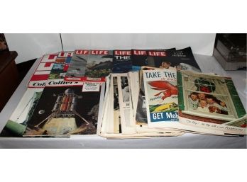 Large Vintage Magazine & Clippings Lot - LIFE & Colliers
