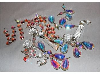 Wonderful Vintage Mixed Lot Of Chandelier & Lamp Crystals