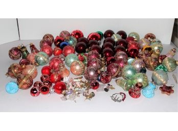 Large Assortment Of Christmas Ornaments