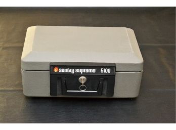 Sentry Supreme 5100 Portable Fire Safe / Security Box W/Key
