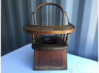 Antique Potty Combo High Chair