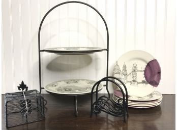 Wrought Iron Dessert Stand & More