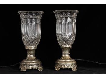 Cut Crystal Vanity Table Lamps