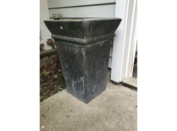 Two Sheet Metal Outdoor Planters