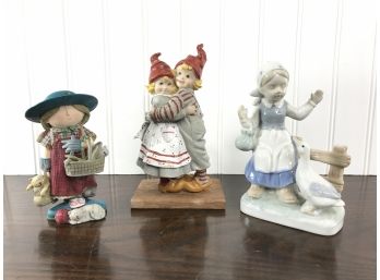 Three Decorative & Collectible Figurines