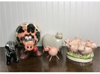 Whimsical Pig Decor