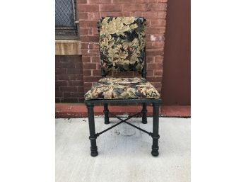 Metal Chairs With Upholstered Seat & Back