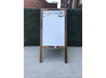 'It’s Miller Lite Time' Folding Dry Erase Board