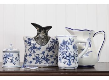 Blue And White Porcelain Decorative Pieces