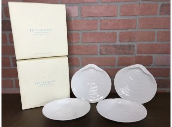 Two Boxes Of Pottery Barn Shell Plates