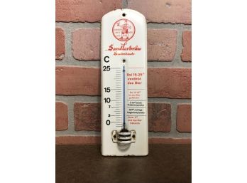 Vintage German Sandlerbrau Thermometer