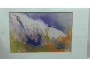 Contemporary Jani Prete ' Wild Flowers ' Watercolor On Paper
