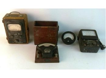 Lot Of Untested Vintage Meters--Weston, Simpson