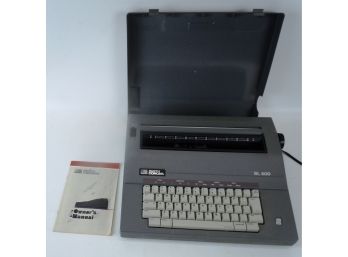 Vintage Smith Corona SL500 Electric Typewriter W/Manual--Needs Adjustment Or Repair
