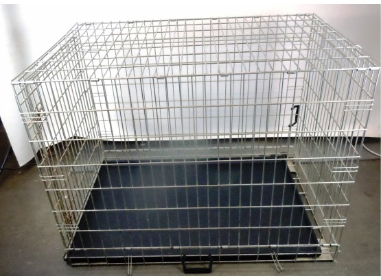 Large Collapsible Dog/Cat Cage W/Removable Tray
