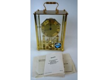 Kundo Battery Operated Reproduction Antique Mantel Clock MIB