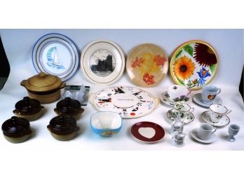 Lot Of Miscellaneous Collectible China: Vintage Cup And Saucer Sets, Plates, Etc.