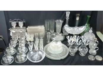 Lot Of Crystal And Other Glassware