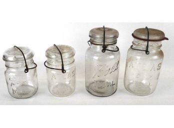 Lot Of Over 100 Bell And Atlas Mason Jars
