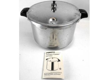 Presto 16-Quart Pressure Cooker Complete With Instructions And Recipes Booklet