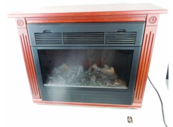 Heat Surge ADL-2000M-X Electric Fireplace W/Remote In Good Working Order