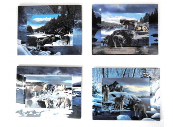 New Frontiers By Kevin Daniel:  Set Of 4 Bradford Exchange Collector Plates