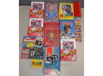 Lot Of Unopened Packs Of Baseball Cards From The 1980s & 1990s